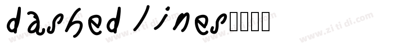dashed lines字体转换